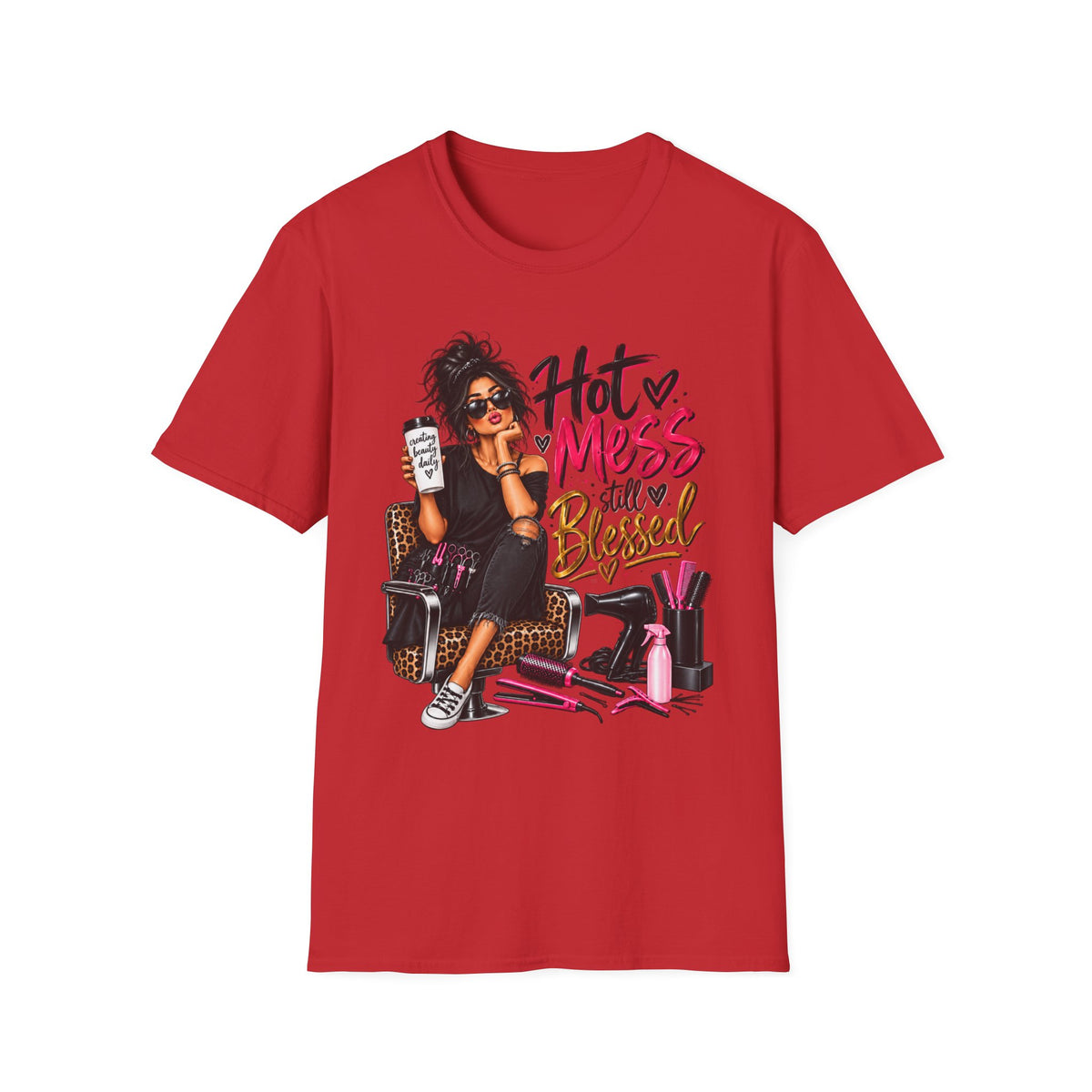 T-Shirt — Hot Mess, Still Blessed Graphic Tee