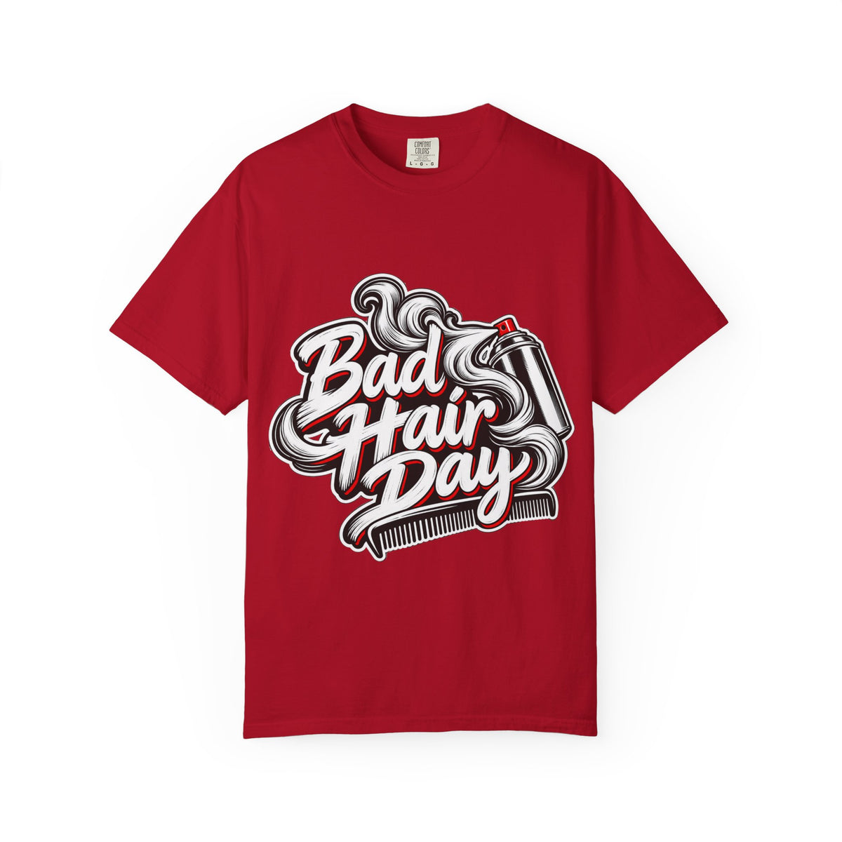 "Bad Hair Day" Hairspray and Comb Stylist T-shirt