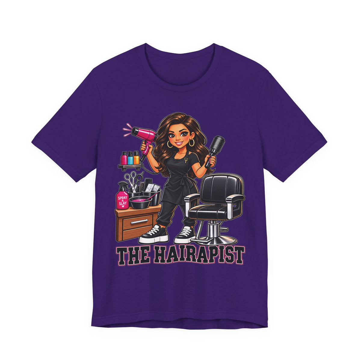 "The Hairapist" Funny Hairstylist Salon T-Shirt