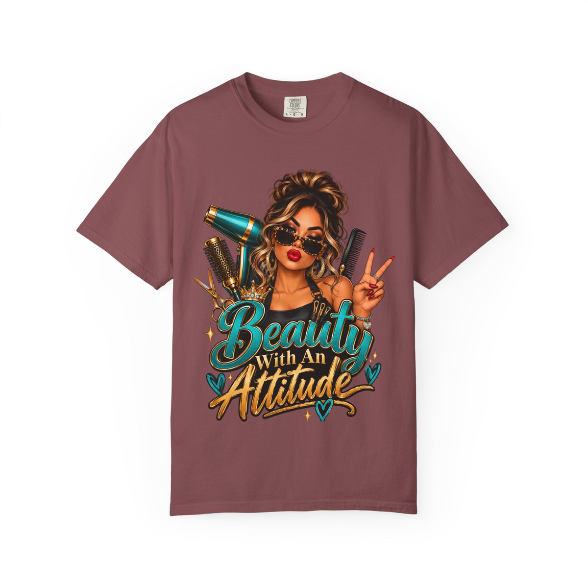 "Beauty With an Attitude" Hairstylist T-Shirt