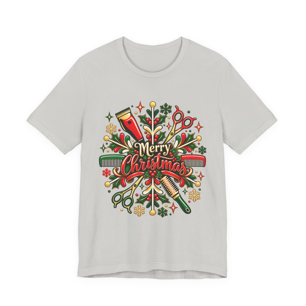 Merry Christmas Hair Salon Tools T-Shirt