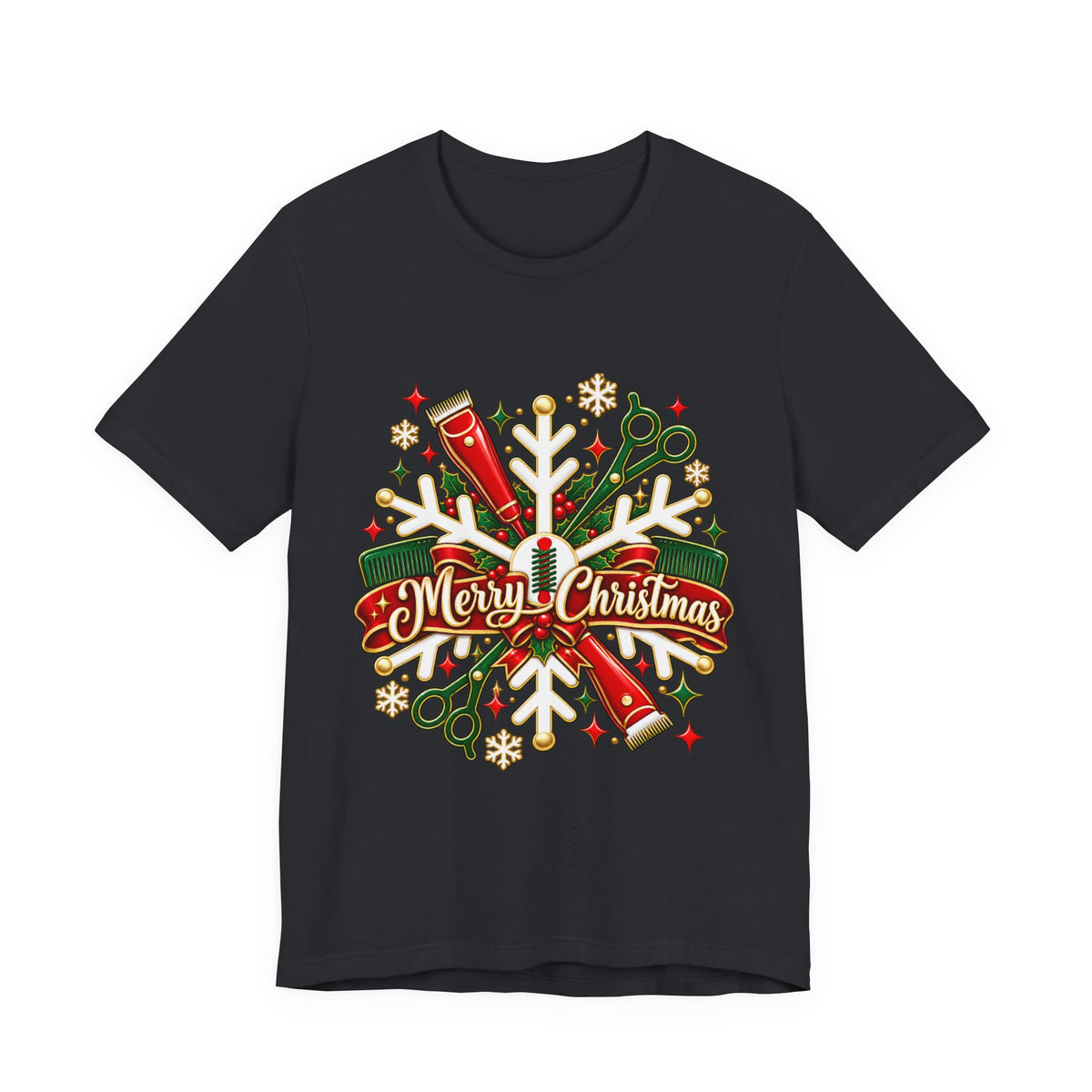 Christmas Hair Salon Tools Wreath — “Merry Christmas”