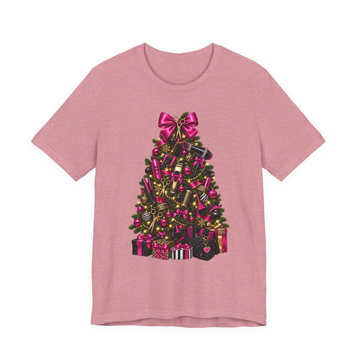 Hairstylist Christmas Tree Hair Tool T‑Shirt