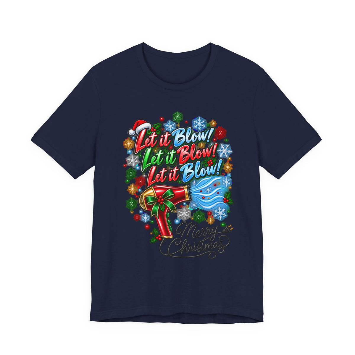 Merry Christmas Hairdryer T-Shirt