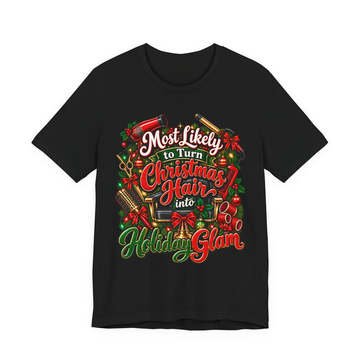 " Most Likely to Turn Christmas Hair Into Holiday Glam"