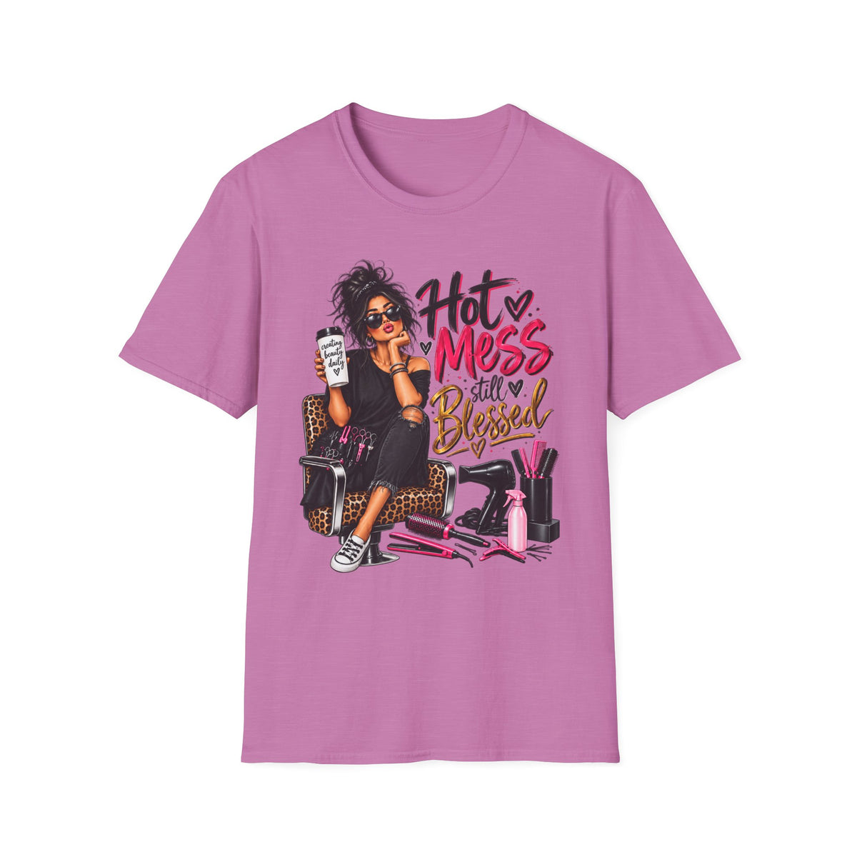 T-Shirt — Hot Mess, Still Blessed Graphic Tee