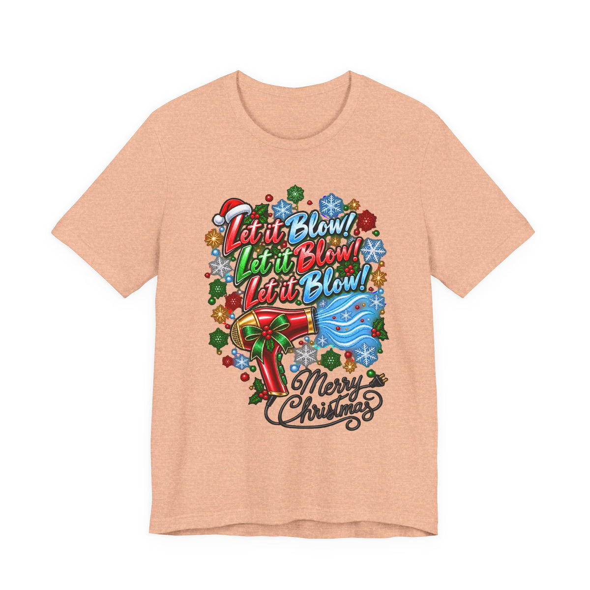 Merry Christmas Hairdryer T-Shirt