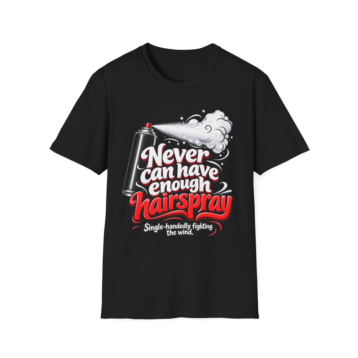 "Never Can Have Enough Hairspray" Vintage Spray Can T-shirt