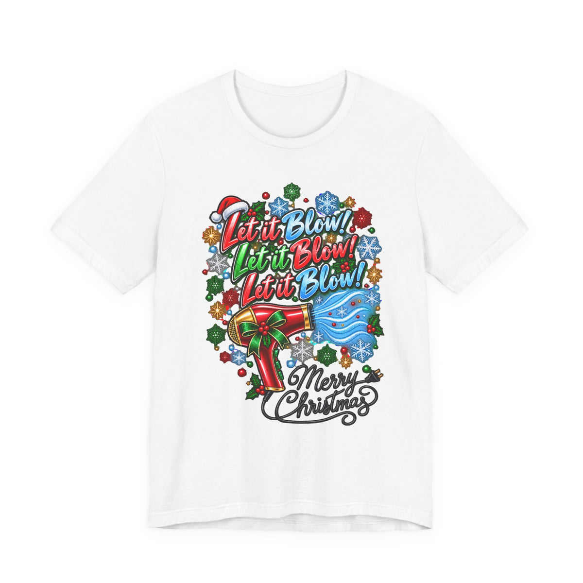 Merry Christmas Hairdryer T-Shirt