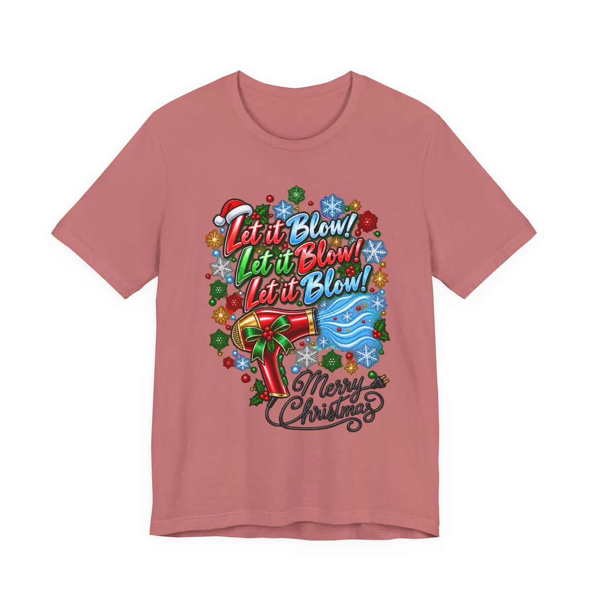 Merry Christmas Hairdryer T-Shirt