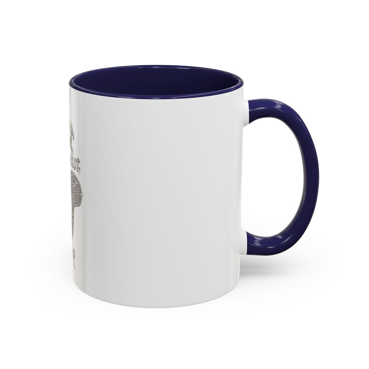 Hair Stylist Coffee/Tea Cup— Crowned Design with Scissors & Dryer (11/15oz Accent Mug)