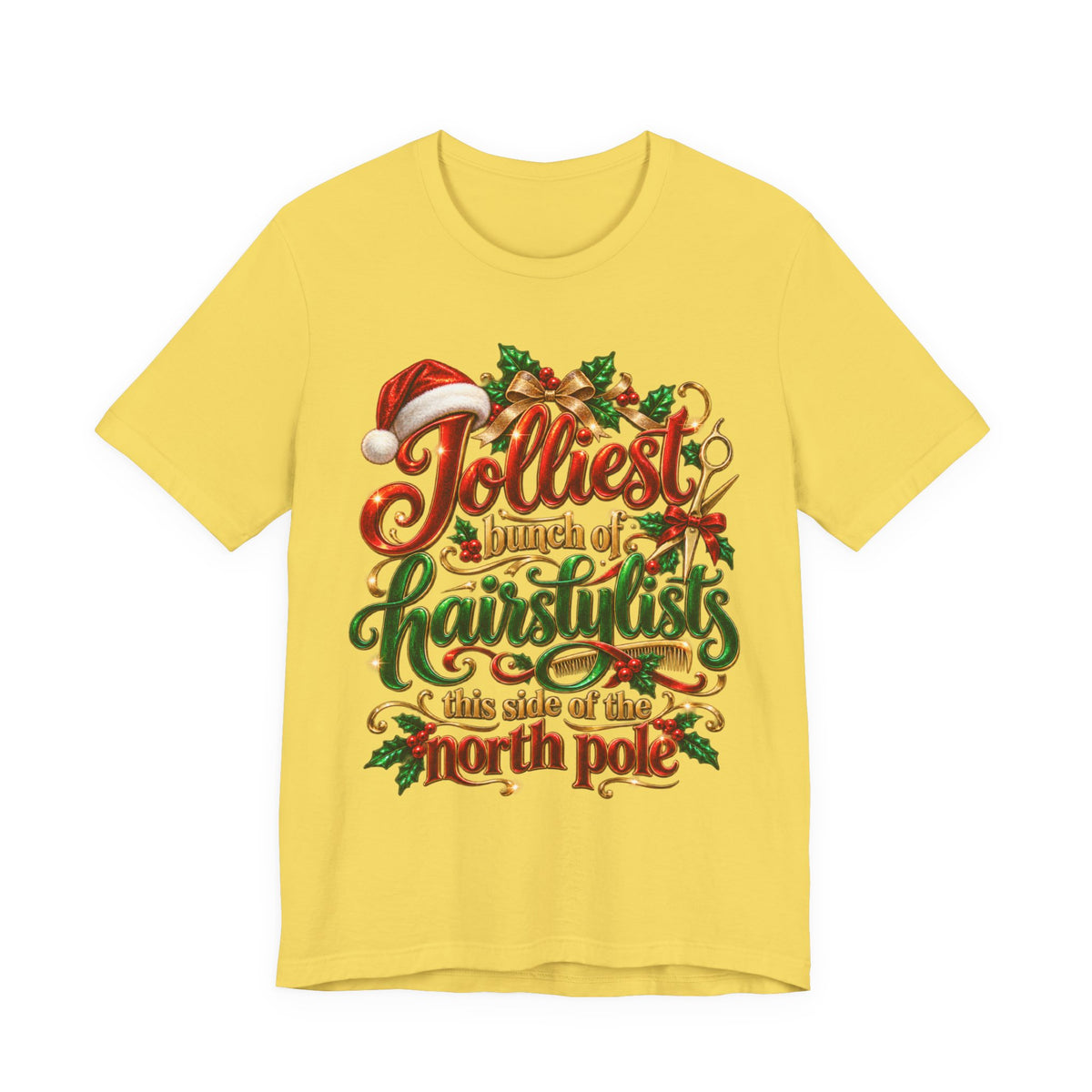 Hairstylist T-Shirt "Jolliest Bunch of Hairstylists"