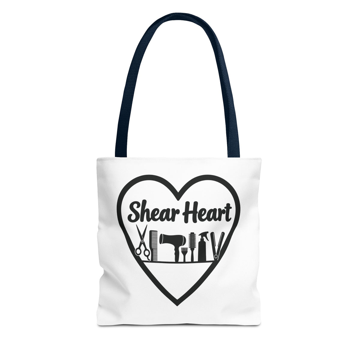 Shear Heart Tote Bag — Hair Stylist Tools Graphic Bag