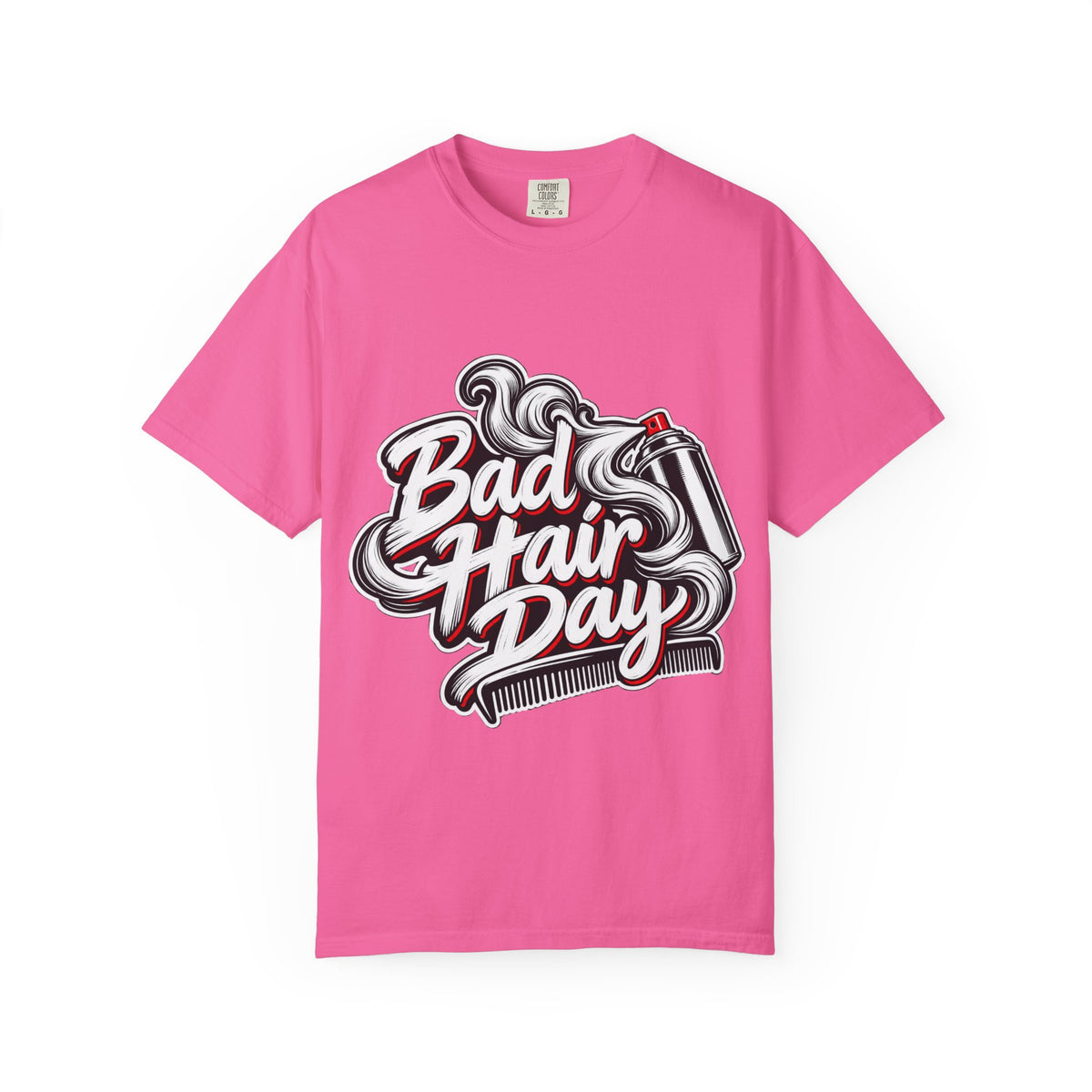 "Bad Hair Day" Hairspray and Comb Stylist T-shirt