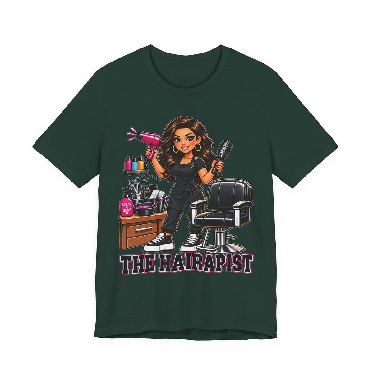 "The Hairapist" Funny Hairstylist Salon T-Shirt