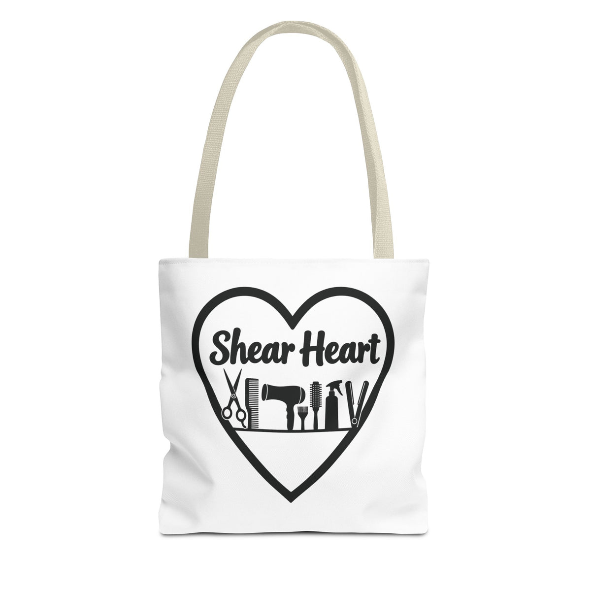 Shear Heart Tote Bag — Hair Stylist Tools Graphic Bag