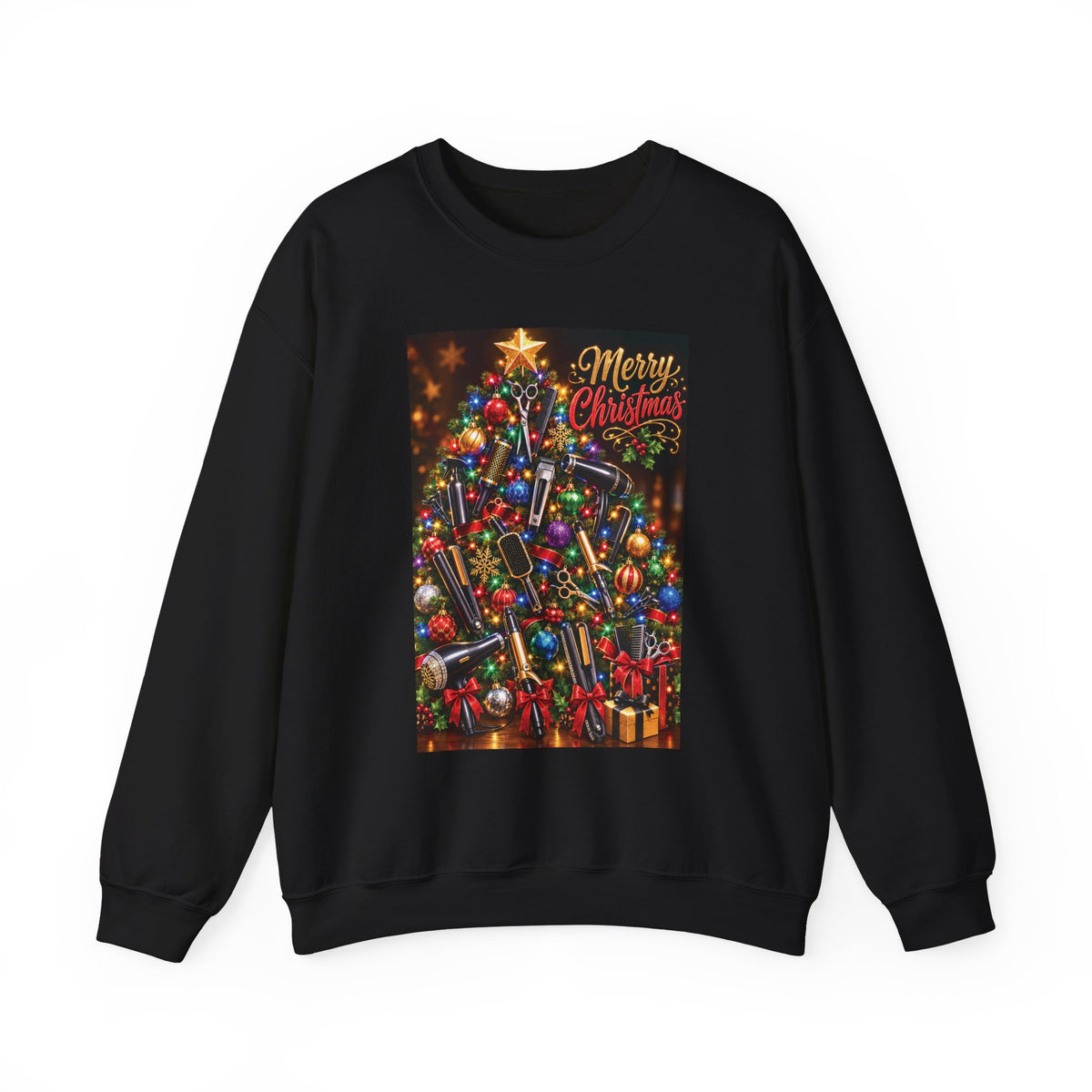 "Merry Christmas" Hairstylist Crew Sweater