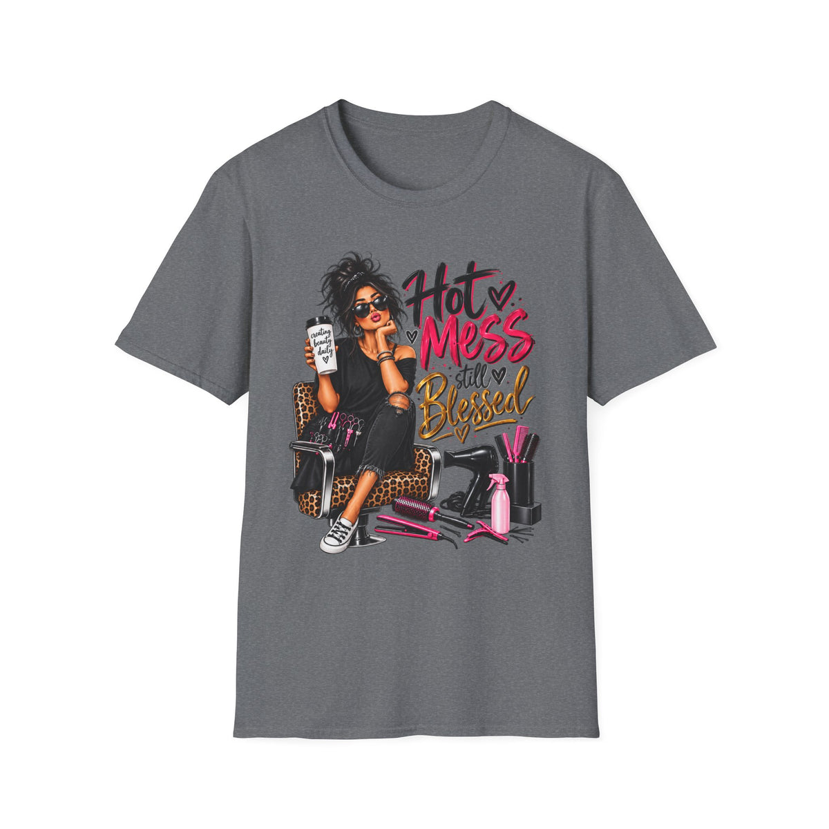 T-Shirt — Hot Mess, Still Blessed Graphic Tee