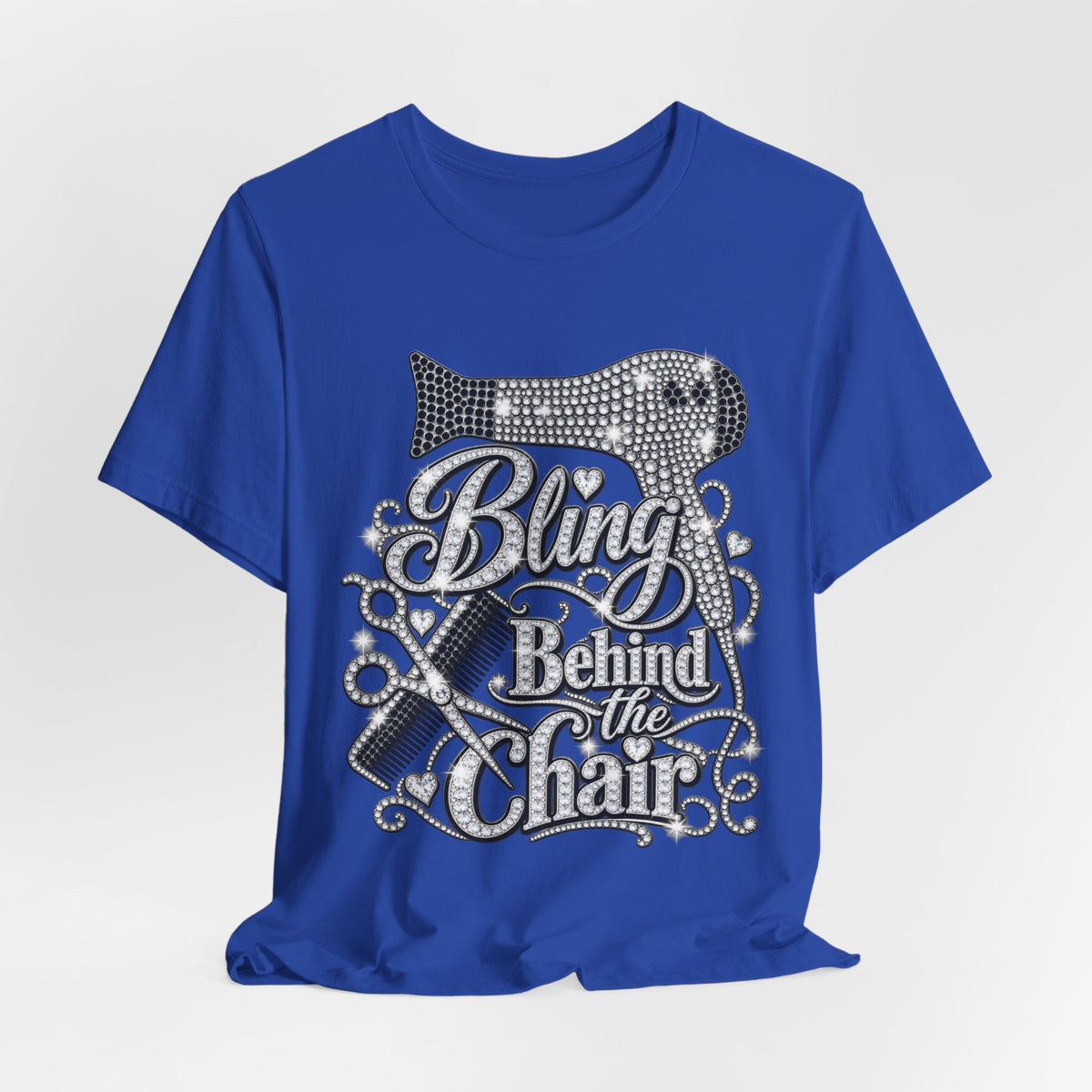 "Bling Behind the Chair" Hair Stylist Graphic Tee