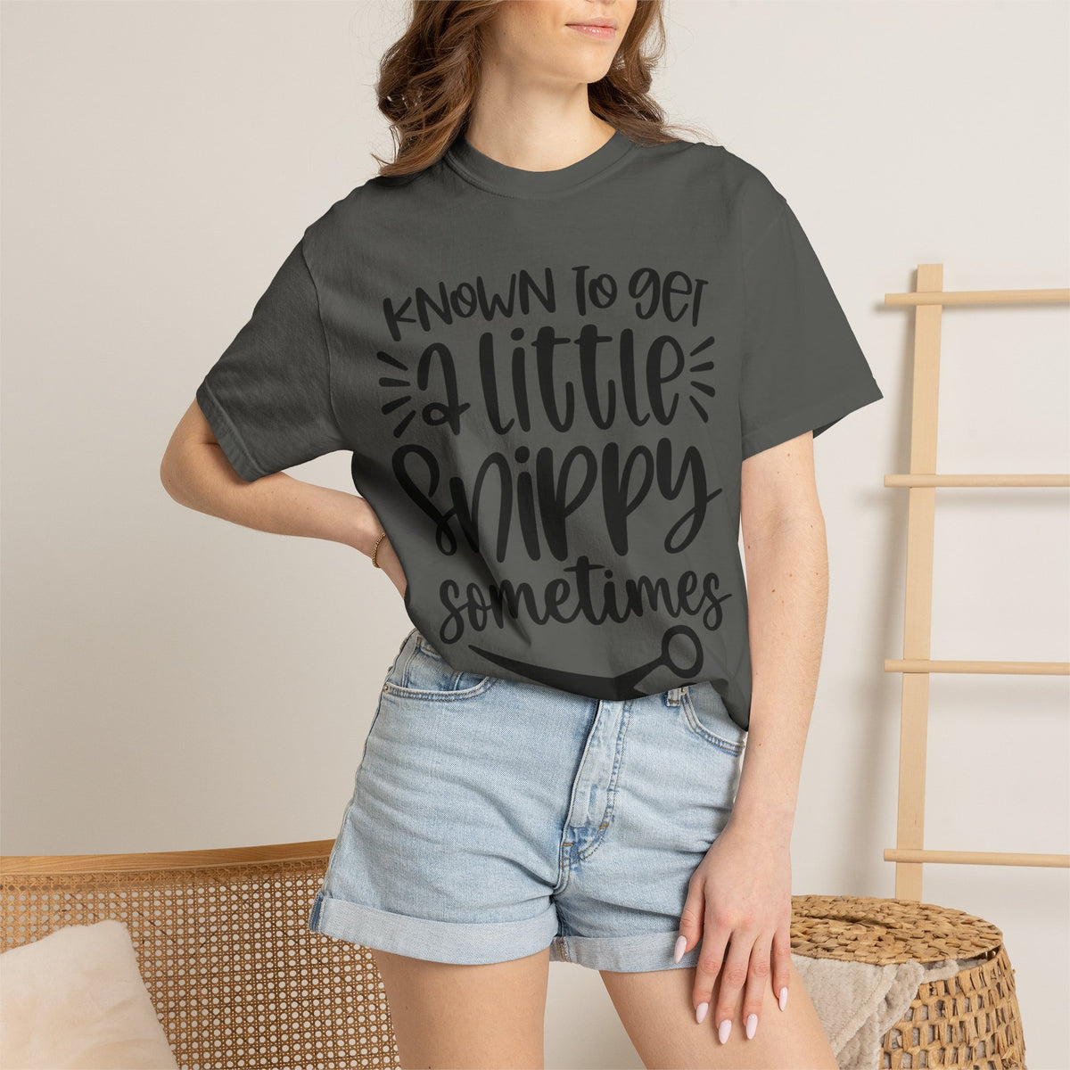 "Known to Get a Little Snippy Sometimes" Hairstylist T-shirt
