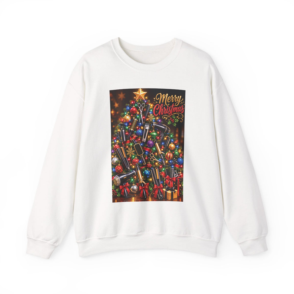 "Merry Christmas" Hairstylist Crew Sweater