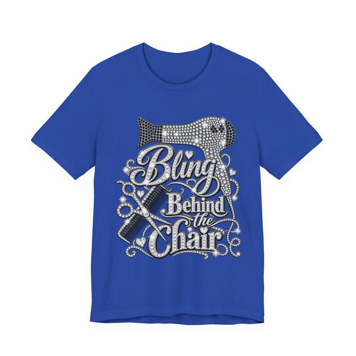 "Bling Behind the Chair" Hair Stylist Graphic Tee