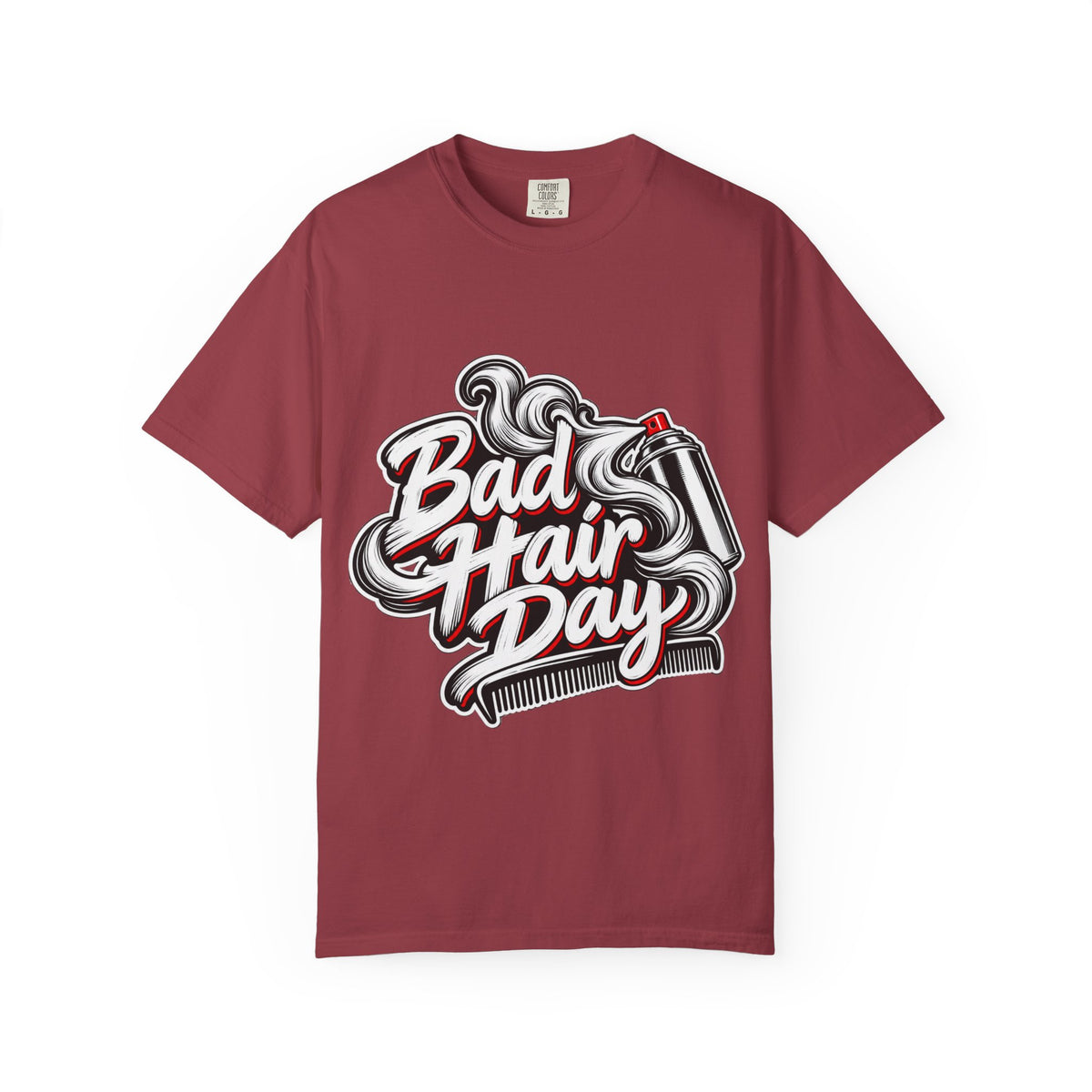 "Bad Hair Day" Hairspray and Comb Stylist T-shirt