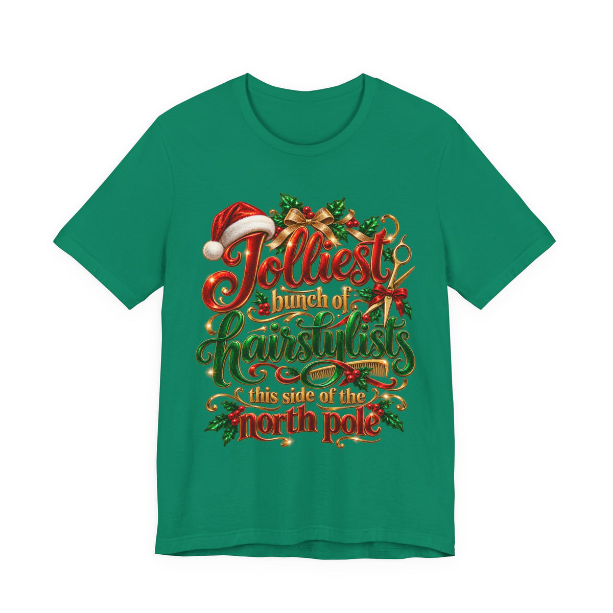 Hairstylist T-Shirt "Jolliest Bunch of Hairstylists"