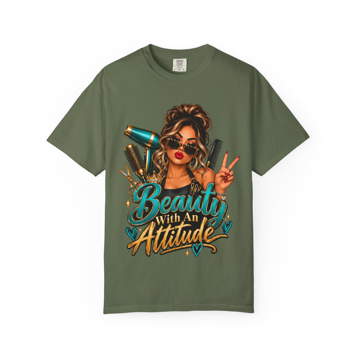 "Beauty With an Attitude" Hairstylist T-Shirt