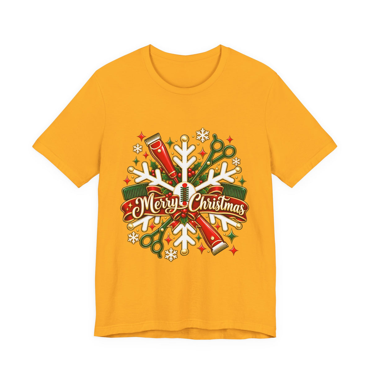 "Merry Christmas" Hair Tools Stylist T-Shirt