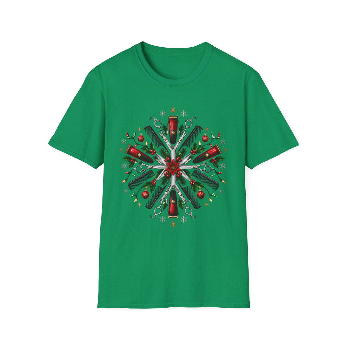 Hairstylist Christmas Hair Tools Snowflake T-Shirt