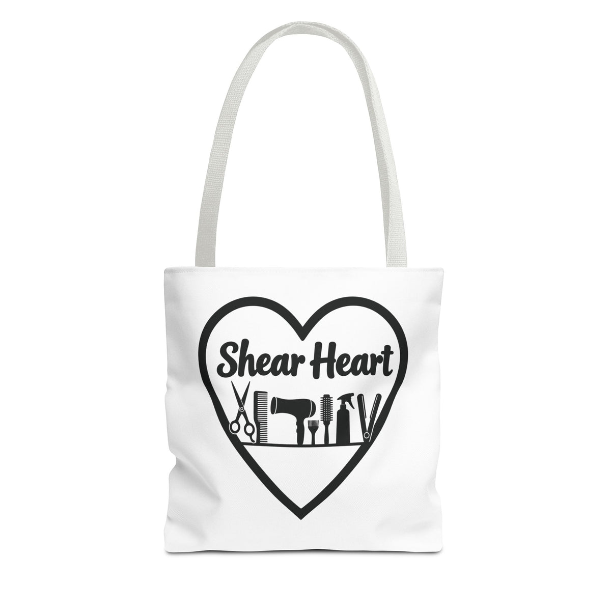 Shear Heart Tote Bag — Hair Stylist Tools Graphic Bag