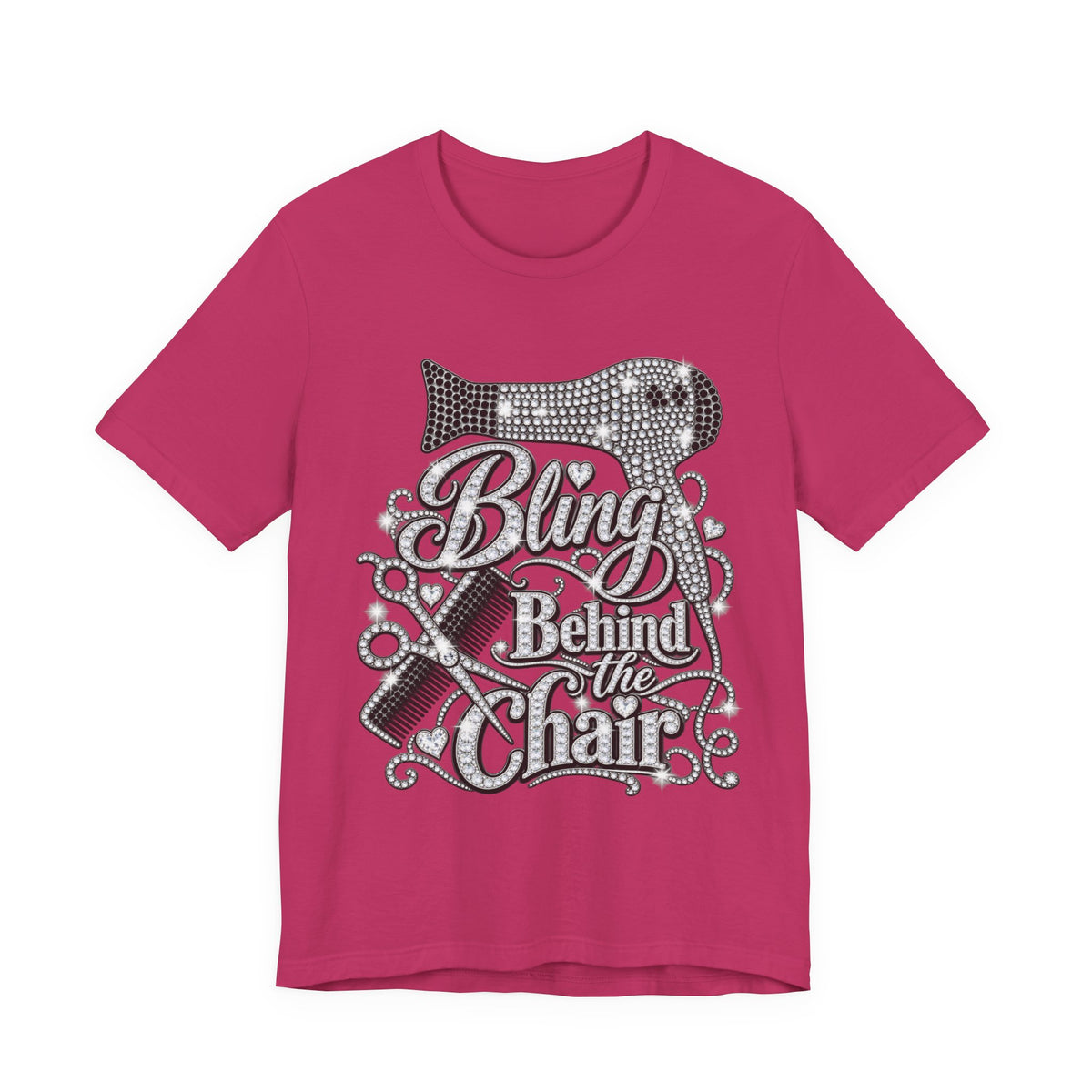 "Bling Behind the Chair" Hair Stylist Graphic Tee
