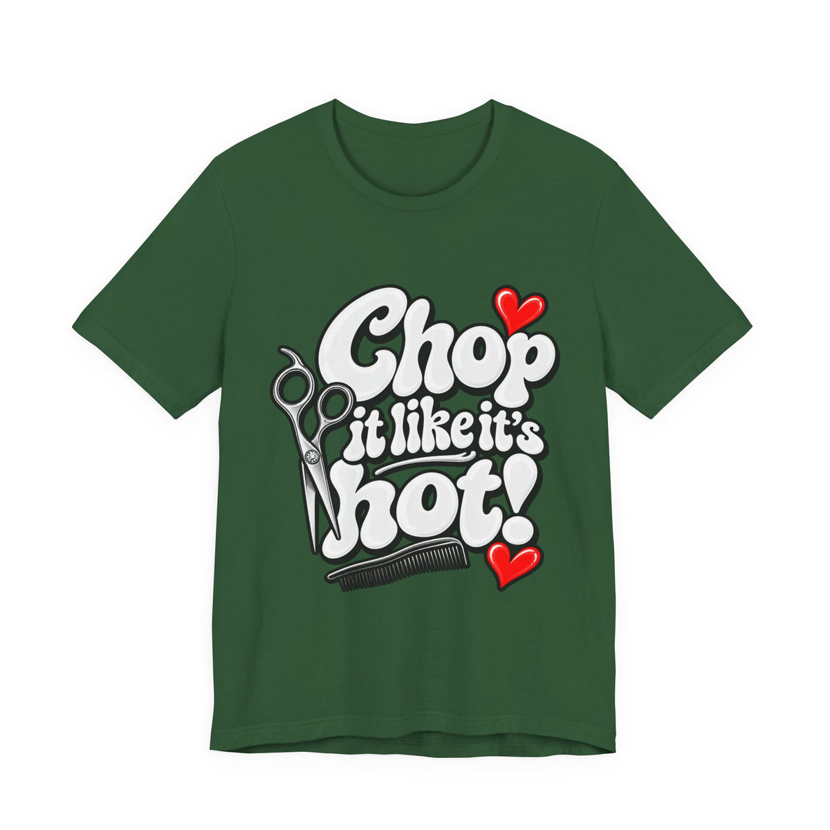 "Chop It Like It’s Hot" T‑Shirt —Hairstylist Scissors Graphic T-Shirt