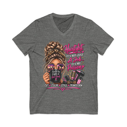 "Hairstylist Life" Glam V-Neck T-Shirt
