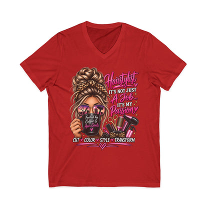 "Hairstylist Life" Glam V-Neck T-Shirt