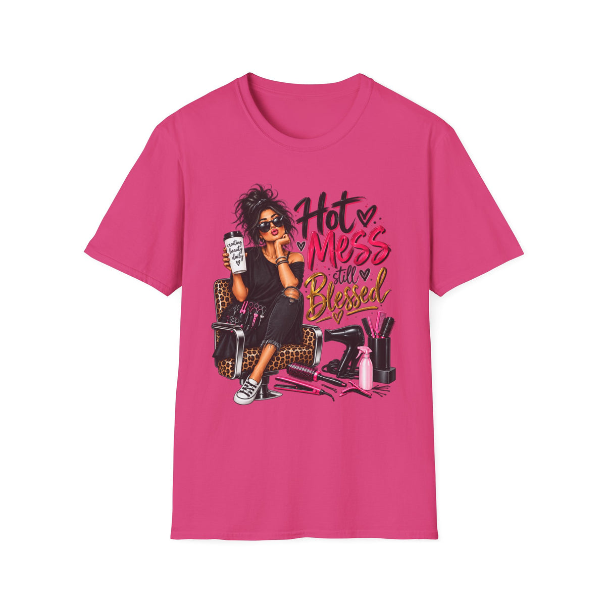 T-Shirt — Hot Mess, Still Blessed Graphic Tee