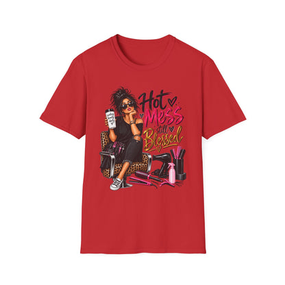 T-Shirt — Hot Mess, Still Blessed Graphic Tee