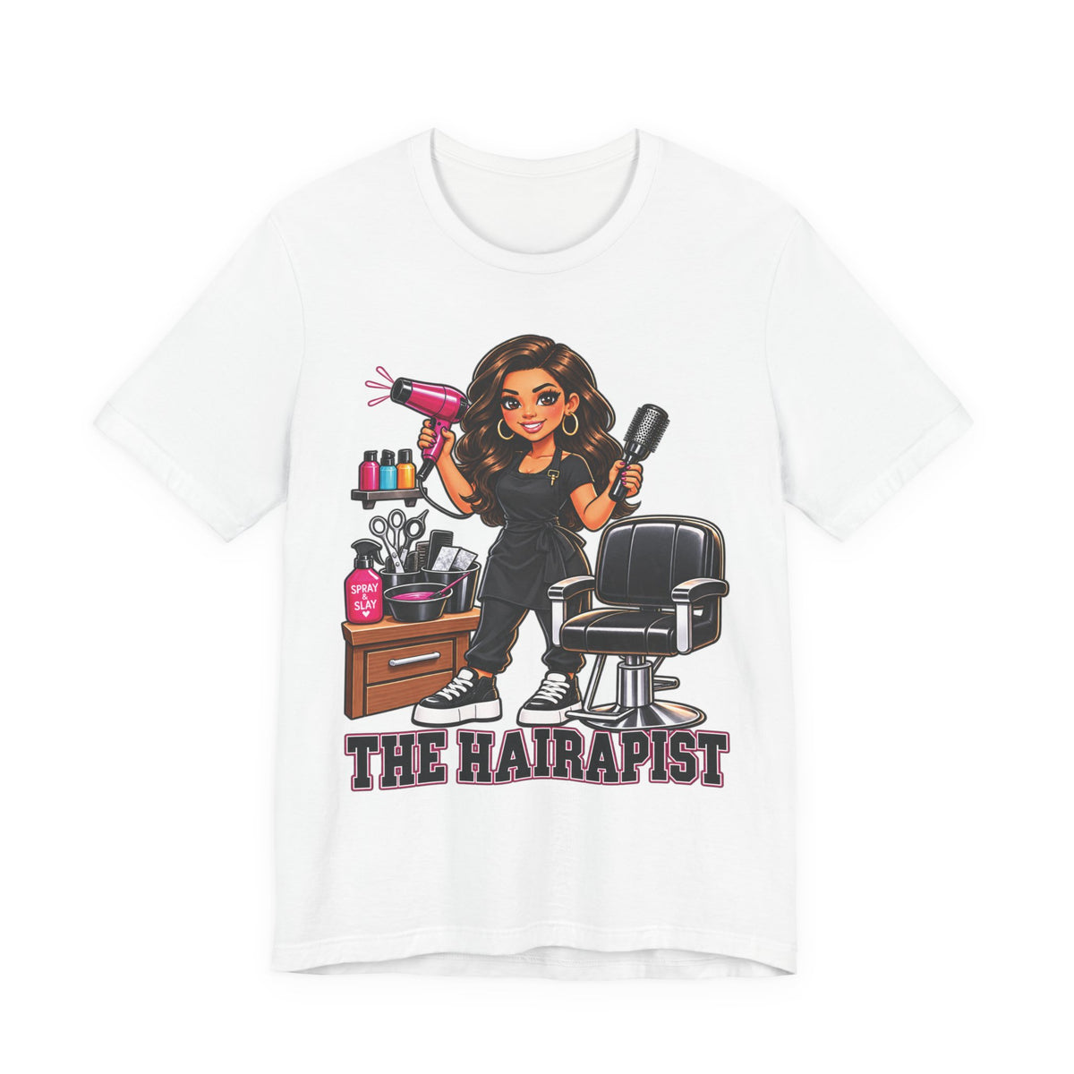 "The Hairapist"   Funny Hairstylist Salon T-Shirt