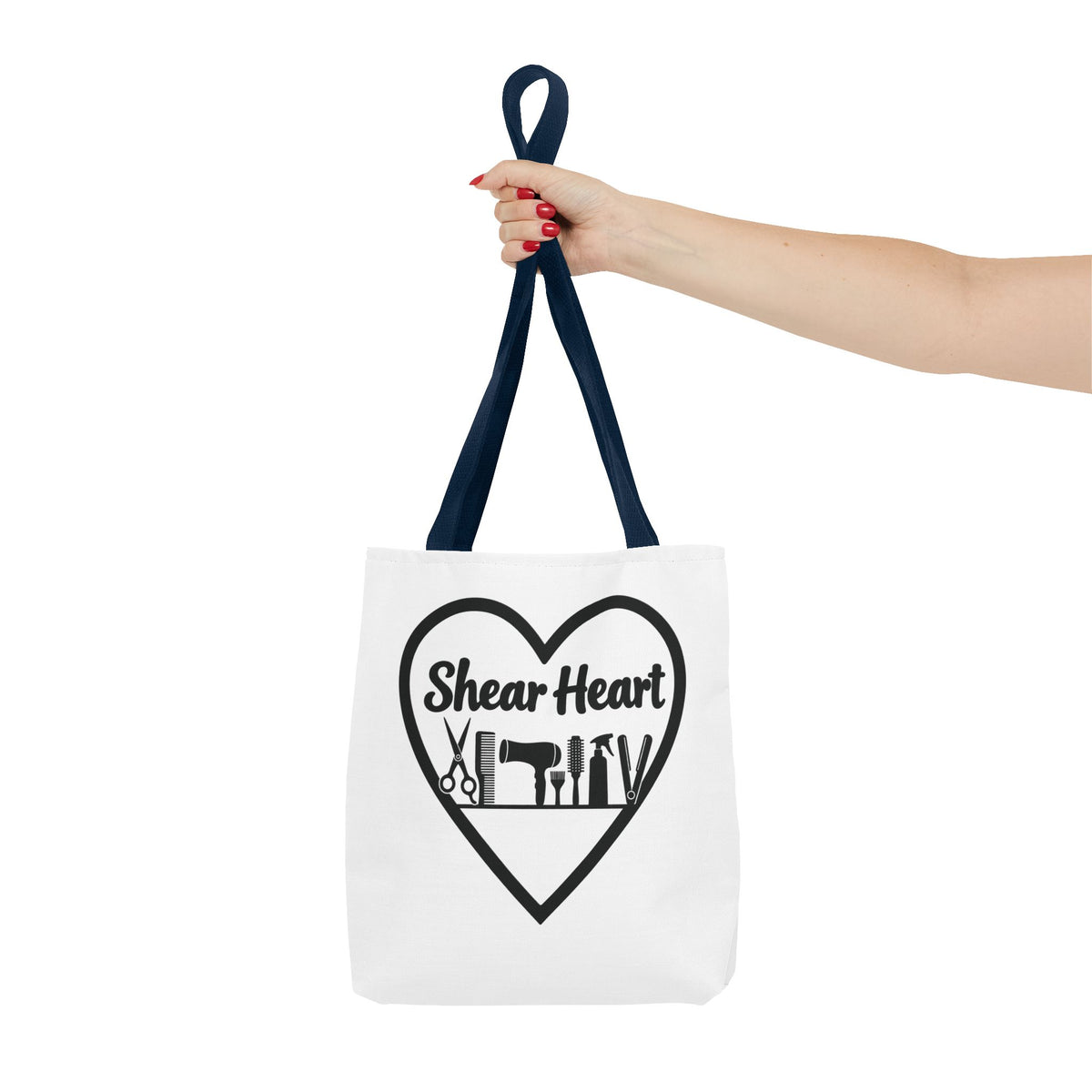 Shear Heart Tote Bag — Hair Stylist Tools Graphic Bag