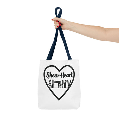 Shear Heart Tote Bag — Hair Stylist Tools Graphic Bag