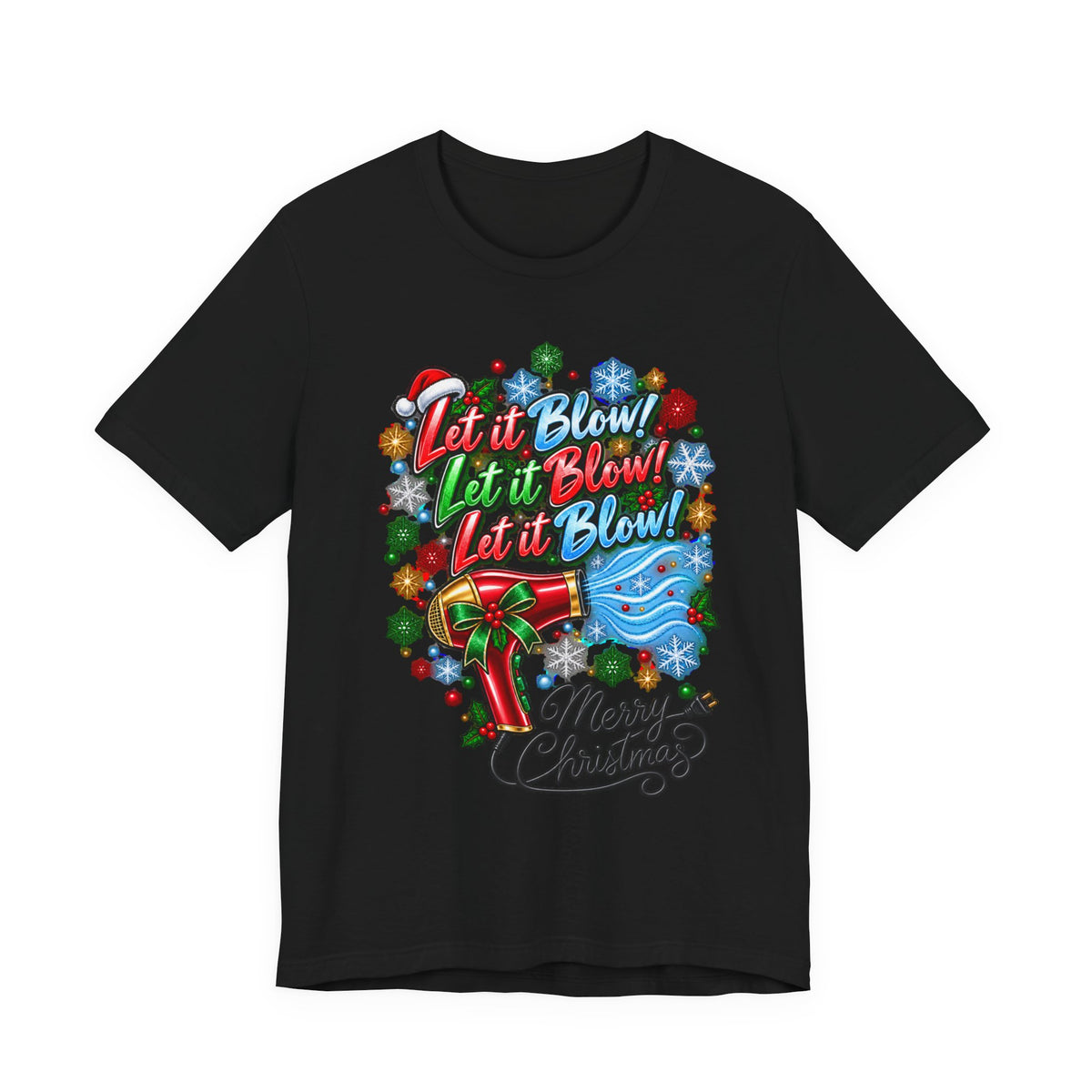 Merry Christmas Hairdryer T-Shirt