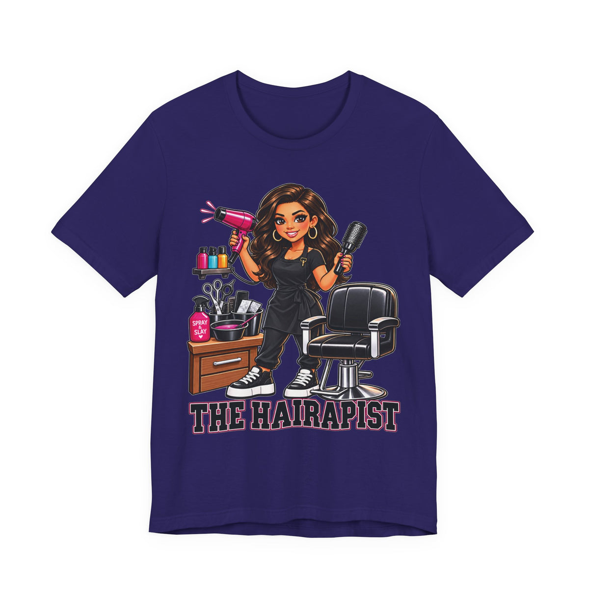 "The Hairapist"   Funny Hairstylist Salon T-Shirt