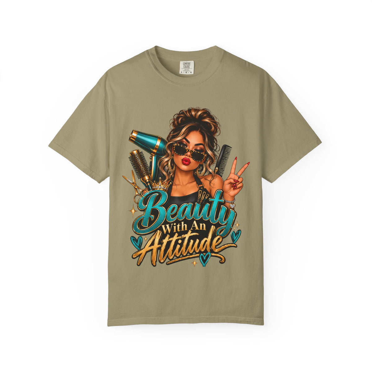 "Beauty With an Attitude" Hairstylist T-Shirt