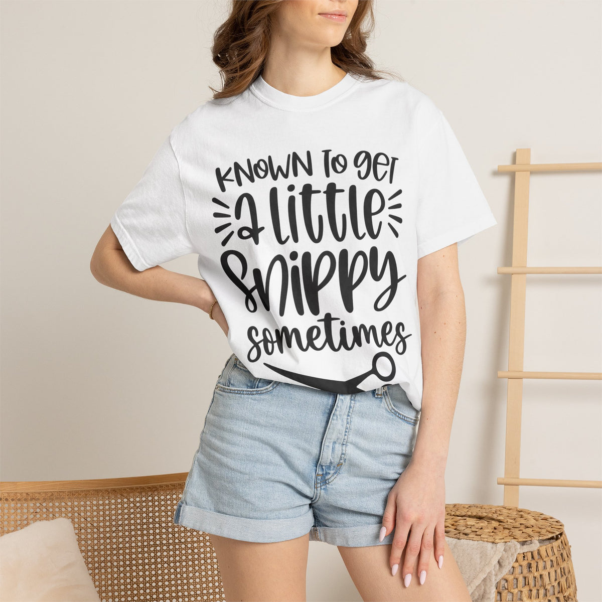 "Known to Get a Little Snippy Sometimes" Hairstylist T-shirt