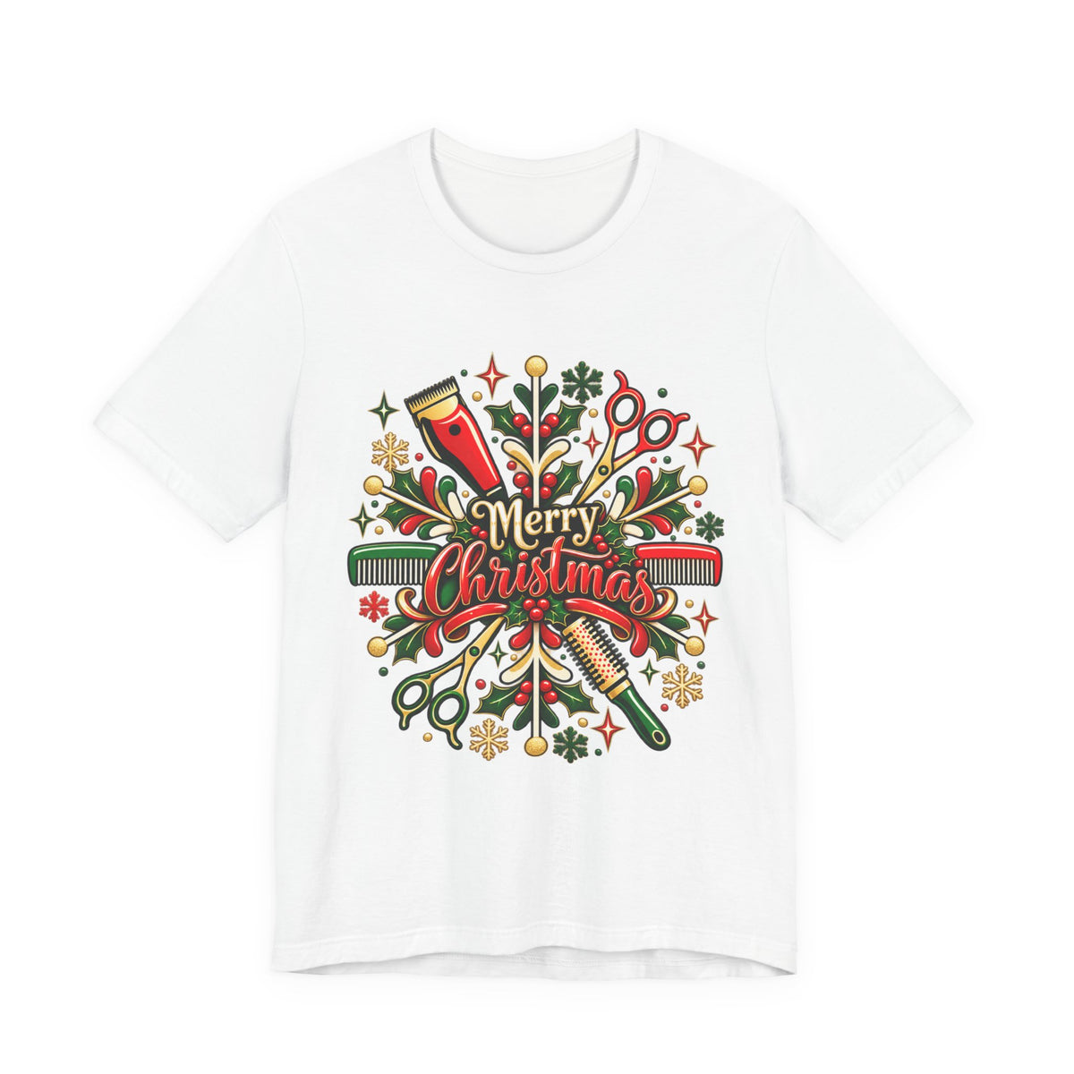 Merry Christmas Hair Salon Tools T-Shirt