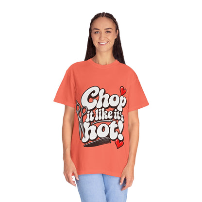 "Chop It Like It's Hot" Hairstylist Scissors & Comb Graphic T-Shirt