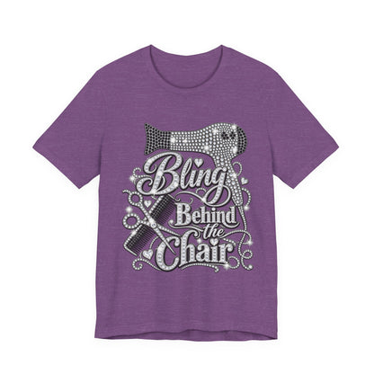 "Bling Behind the Chair" Hair Stylist Graphic Tee