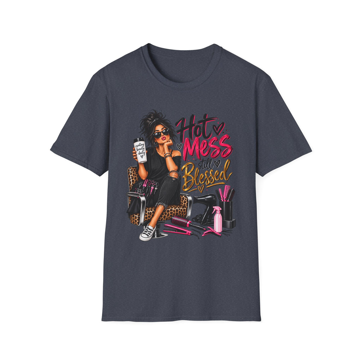 T-Shirt — Hot Mess, Still Blessed Graphic Tee