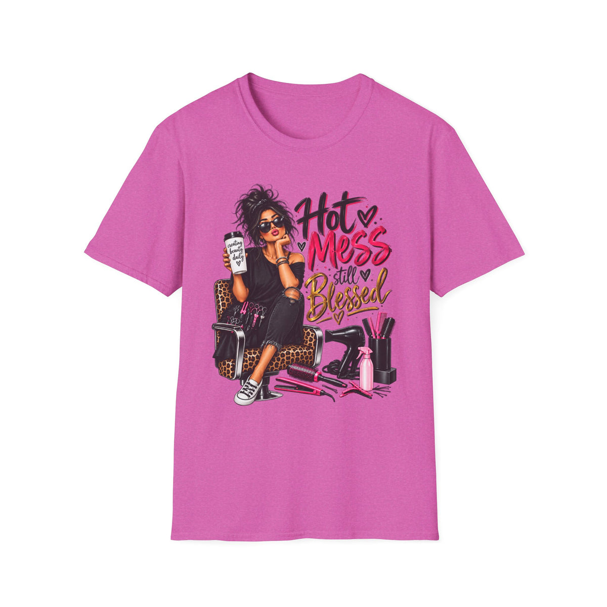 T-Shirt — Hot Mess, Still Blessed Graphic Tee